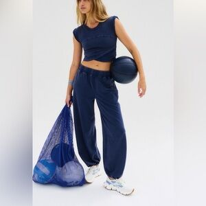 FP Movement by Free People Navy Track Joggers